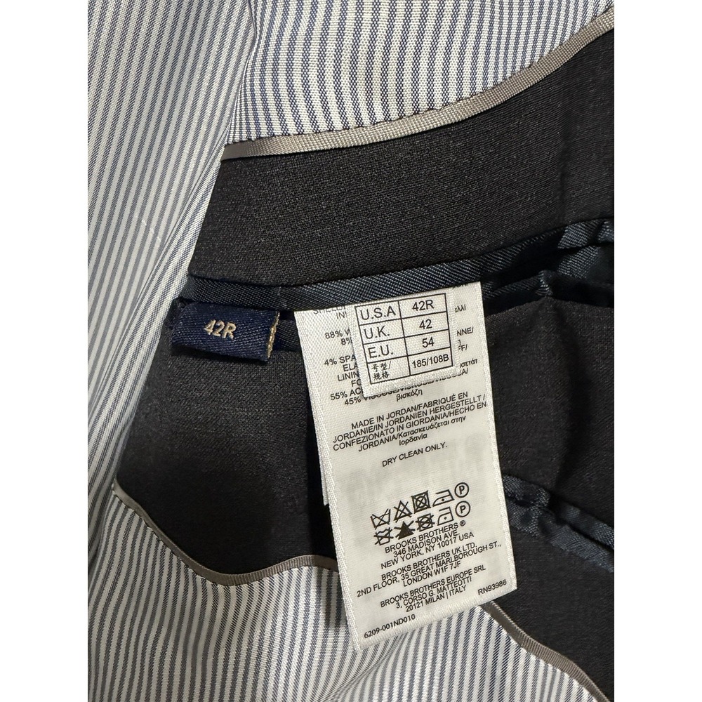 Brooks Brothers Explorer Regent Fit Wool Blend Stretch Blazer Sport Coat 42R - Picture 5 of 14